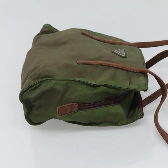 PRADA Shoulder Bag Nylon Khaki Auth 119570 - Picture 7 of 16